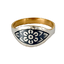 Серебряное кольцо Лаконичное с позолотой 10020153А06